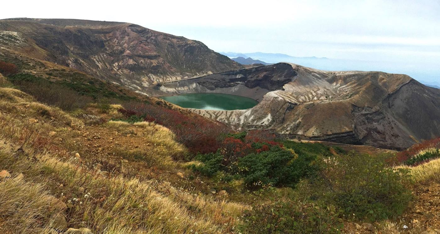 the Okama crater lake at Zao